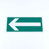 Знак эвакуационный "Направление эвакуации", КОМПЛЕКТ 5 штук, 150х300 мм, фотолюминесцентный, пленка, E27, Е27