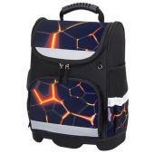 Ранец ЮНЛАНДИЯ WISE, 1 отделение, 3 кармана, устойчивое дно, Volcano split, 37х29х15 см, 273162