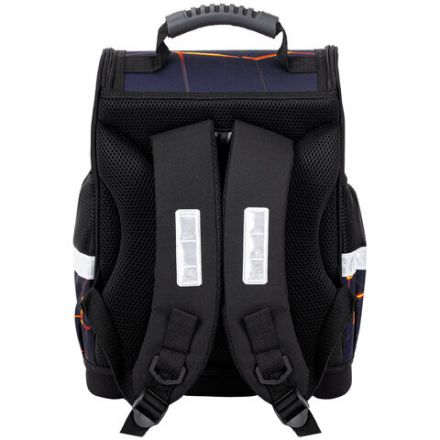 Ранец ЮНЛАНДИЯ WISE, 1 отделение, 3 кармана, устойчивое дно, Volcano split, 37х29х15 см, 273162