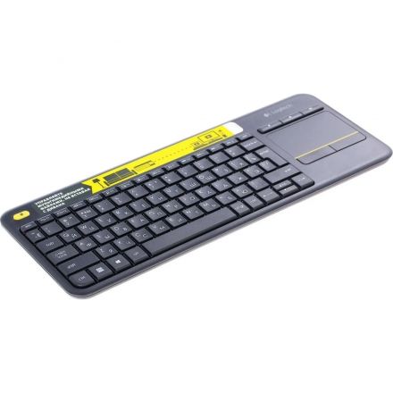 Клавиатура Logitech K400 Plus черный USB беспров. Multimedia (920-007173)