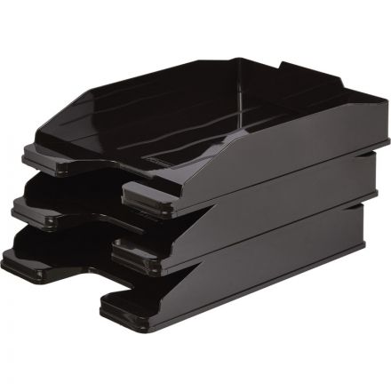 Лоток горизонтальный Attache Economy черный, ОФ 444