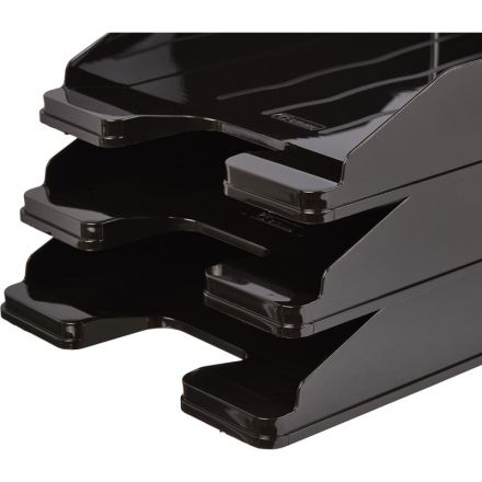 Лоток горизонтальный Attache Economy черный, ОФ 444