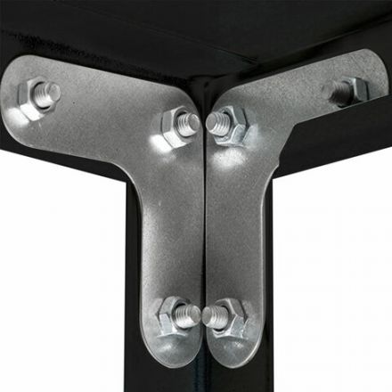 Стеллаж металлический BRABIX "ГРАФИТ MS KD-180/30/70-5", лофт, 1800х700х300 мм, 5 полок, 291267, S240BR123593