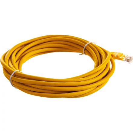 Патч-корд TWT TWT-45-45-5.0-YL UTP кат.5e, 5.0 м, желтый