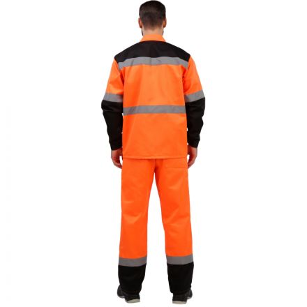 Костюм летний муж. лд01-КПК оранж./черн. (р.56-58) 182-188