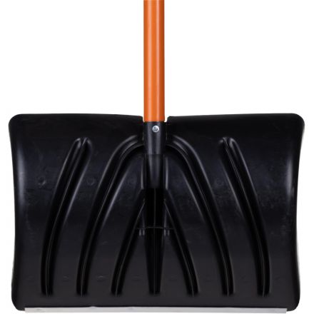 Лопата снеговая РусТрейд Пума алюм планкой краш черенком доп ручк Элита