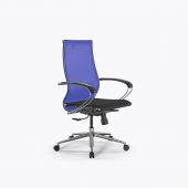 Кресло ErgoLife Set 9/подл.131/осн.Synchro 052 Васильковый-Черный