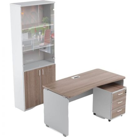 Стол письменный Easy Contour 1200х700 дуб шамони темный