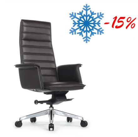 Кресло Rubens A1819-2 Тёмно-коричневый (3072) натуральная кожа 68*68*119-125