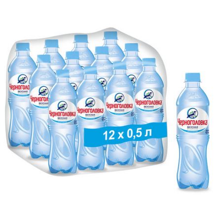 Вода негазированная питьевая ЧЕРНОГОЛОВКА, 0,5 л