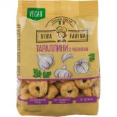 Сушки Тараллини Nina Farina с чесноком, 180г