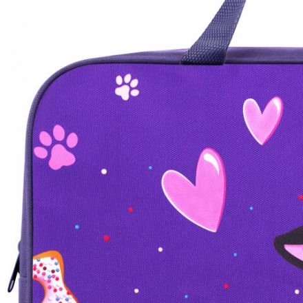 Папка на молнии с ручками BRAUBERG KIDS А4, 1 отделение, полиэстер, 80 мм, "Sweet cheeks", 272120 Папка на молнии с ручками BRAUBERG KIDS А4, 1 отделение, полиэстер, 80 мм, "Sweet cheeks", 272120