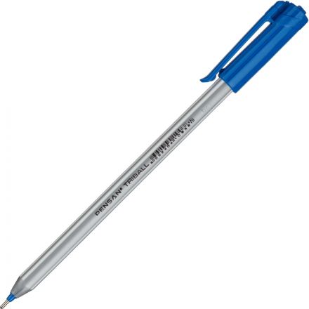 Ручка шариковая одноразовая Pensan Triball синяя (толщина линии 1 мм)