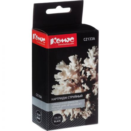 Картридж струйный Комус 711 CZ133A чер. пов.емк. для DgnJ T120/520