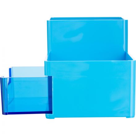 Подставка-органайзер Deli Rio EZ25130, 1 выдвижной лоток, 3 отд, синий