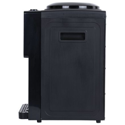 Кулер для воды SONNEN TSE-03BBP, настольный, НАГРЕВ/ОХЛАЖДЕНИЕ ЭЛЕКТРОННОЕ, 3 крана, черный/бежевый, 455751