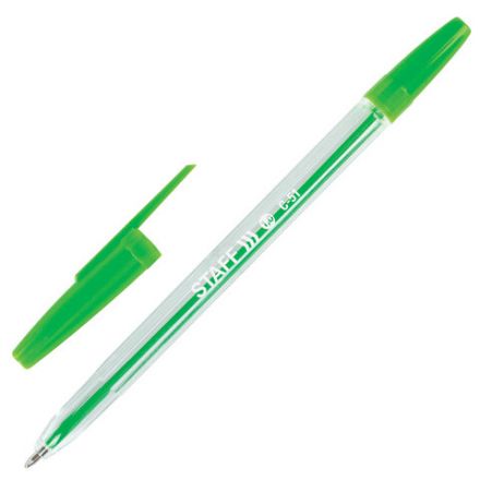 Ручки шариковые STAFF "C-51", НАБОР 10 шт., АССОРТИ, узел 1 мм, линия письма 0,5 мм, 142818