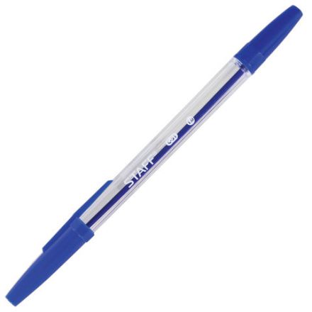 Ручки шариковые STAFF "C-51", НАБОР 10 шт., АССОРТИ, узел 1 мм, линия письма 0,5 мм, 142818