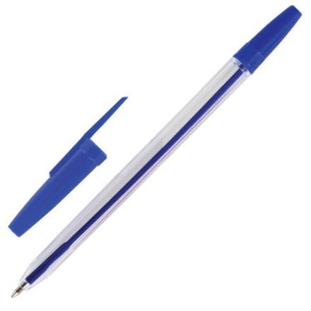 Ручки шариковые STAFF "C-51", НАБОР 10 шт., АССОРТИ, узел 1 мм, линия письма 0,5 мм, 142818