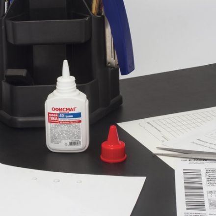 Клей ПВА ОФИСМАГ (бумага, картон, дерево), 45 г, РОССИЯ, 225760