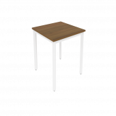 Slim Стол письменный на металлокаркасе С.СП-1.1 Орех/Белый металл 600*600*750