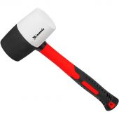 Киянка резиновая 680 г черно-белая резина фиберглас. рукоятка Matrix 11172