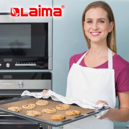 Бумага для выпечки силиконизированная, пергамент 38 см х 8 м, цвет коричневый, LAIMA, CH, 609581