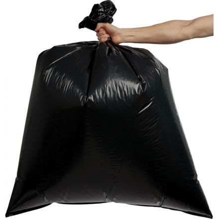 Мешки для мусора на 180 литров Удачные Супер черные (45 мкм, в рулоне 10 штук, 90x120 см)