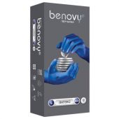 Перчатки латексные смотровые 25 пар (50 штук), прочные, размер 6-7, S (малый), BENOVY High Risk Перчатки латексные смотровые 25 пар (50 штук), прочные, размер 6-7, S (малый), BENOVY High Risk