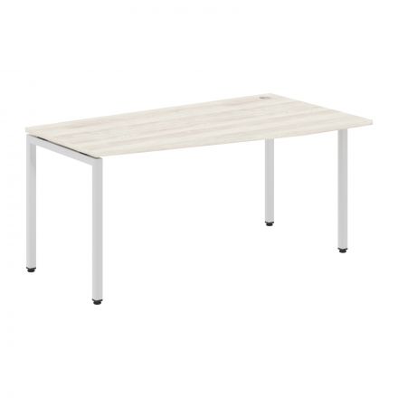 Стол эргономичный XSCT 169(R) Сосна Эдмонт/Алюминий 1600х700/900х750 XTEN-S