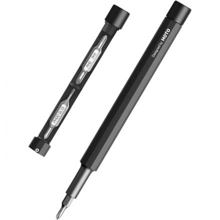 Отвертка с набором бит карманная Pocket Precision Screwdriver SE (чёрный)