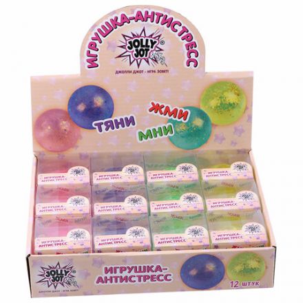 Игрушка-антистресс "ШАР С БЛЕСТКАМИ", 6 см, ассорти, 4 цвета, JOLLY JOT (ДЖОЛЛИ ДЖОТ), 665803 Игрушка-антистресс "ШАР С БЛЕСТКАМИ", 6 см, ассорти, 4 цвета, JOLLY JOT (ДЖОЛЛИ ДЖОТ), 665803