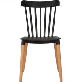 Стул LO_обеденный DOBRIN THEO LMZL-PP687_LB-TR_P-B-03 светлый бук/черный