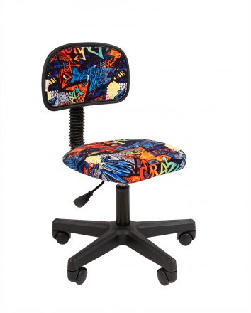 Кресло Chairman Kids 101 Россия ткань CRAZY (чер)