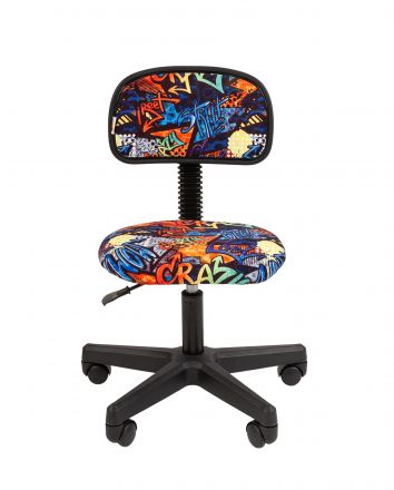 Кресло Chairman Kids 101 Россия ткань CRAZY (чер)