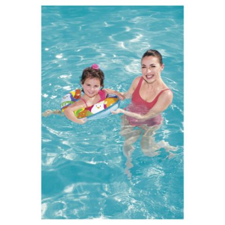 Надувной круг для плавания "Морские приключения", диаметр 51 см, 3-6 лет, до 60 кг, АССОРТИ, BESTWAY, 36113