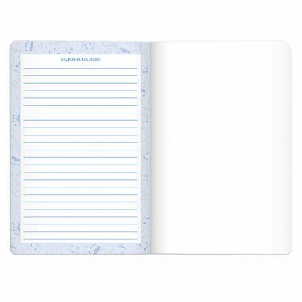 Дневник для музыкальной школы 140х210 мм, 48 л., обложка кожзам твердая, фольга, BRAUBERG, справочный материал, темно-синий, 105500