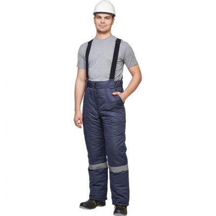 Брюки рабочие зимние муж. з28-БР син (р.52-54)182-188