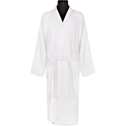 Халат махровый, шалька, размер 52, 400г/м2, белый