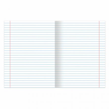 Тетрадь А5, 96 л. BRAUBERG, скоба, линия, обложка картон, "Traveling" (микс в спайке), 404439