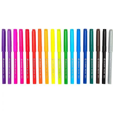 Фломастеры набор Deli ColoRun вентилир. 18цв.пакет с европодвес., EC10013 Фломастеры набор Deli ColoRun вентилир. 18цв.пакет с европодвес., EC10013