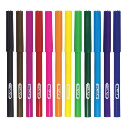 Фломастеры ПИФАГОР "ЭНИКИ-БЕНИКИ", 12 цветов, вентилируемый колпачок, 151401