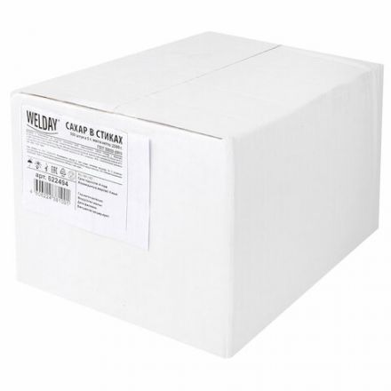 Сахар порционный WELDAY (ВЭЛДЭЙ) в стиках по 5 г, 500 штук, 622494 Сахар порционный WELDAY (ВЭЛДЭЙ) в стиках по 5 г, 500 штук, 622494