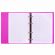 Тетрадь на кольцах А5 175х220 мм, 120 л., пластик, с резинкой, BRAUBERG, Розовый, 404622