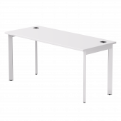 Стол прямой Everprof EVO на металлокаркасе 1580х670х755 мм опоры 45гр Белый/Белый