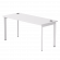 Стол прямой Everprof EVO на металлокаркасе 1580х670х755 мм опоры 45гр Белый/Белый