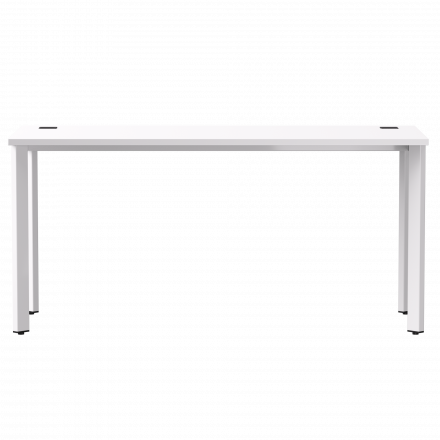 Стол прямой Everprof EVO на металлокаркасе 1580х670х755 мм опоры 45гр Белый/Белый