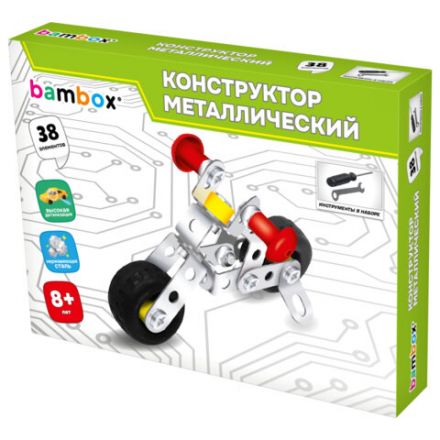 Конструктор металлический "Транспорт" 3 вида ассорти, BAMBOX, 666368