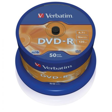 Диск DVD-R Verbatim 4,7 GB 16x (50 штук в упаковке) Диск DVD-R Verbatim 4,7 GB 16x (50 штук в упаковке)