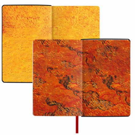 Ежедневник недатированный А5 (138х213 мм), BRAUBERG VISTA, под кожу, гибкий, 136 л., "Van Gogh", 111987